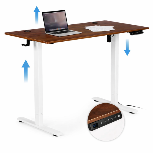 Birou electric reglabil pe inaltime office idealSTORE MordenOffice 120x60 cm memorie 3 pozitii