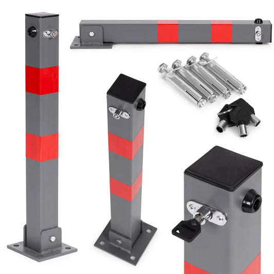 Blocator Parcare Pliabil Tip Stalp 60 cm cu Cheie idealSTORE