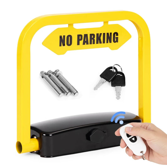 Blocator parcare pliabil cu telecomanda si alarma idealSTORE 39x12x35CM
