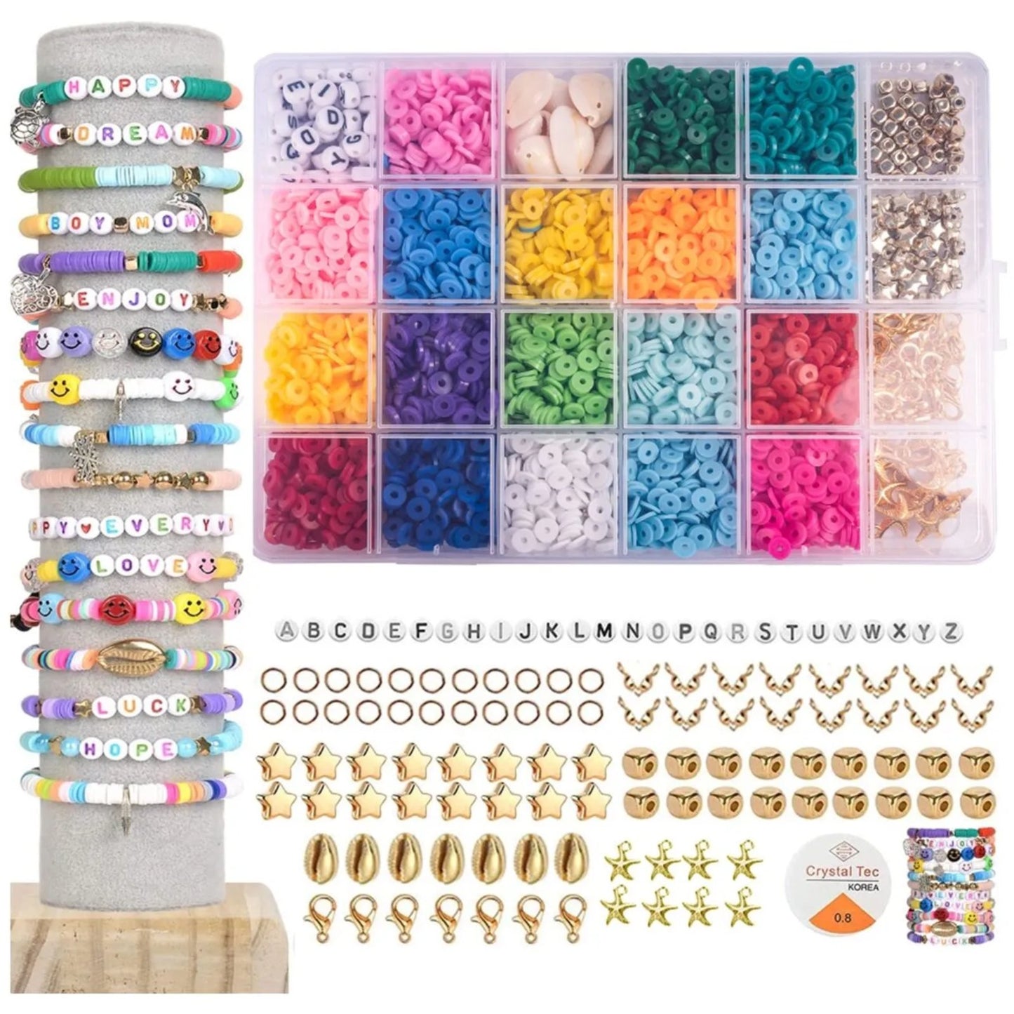 Set 4200 Margele colorate idealSTORE Jewelry Series cu accesorii