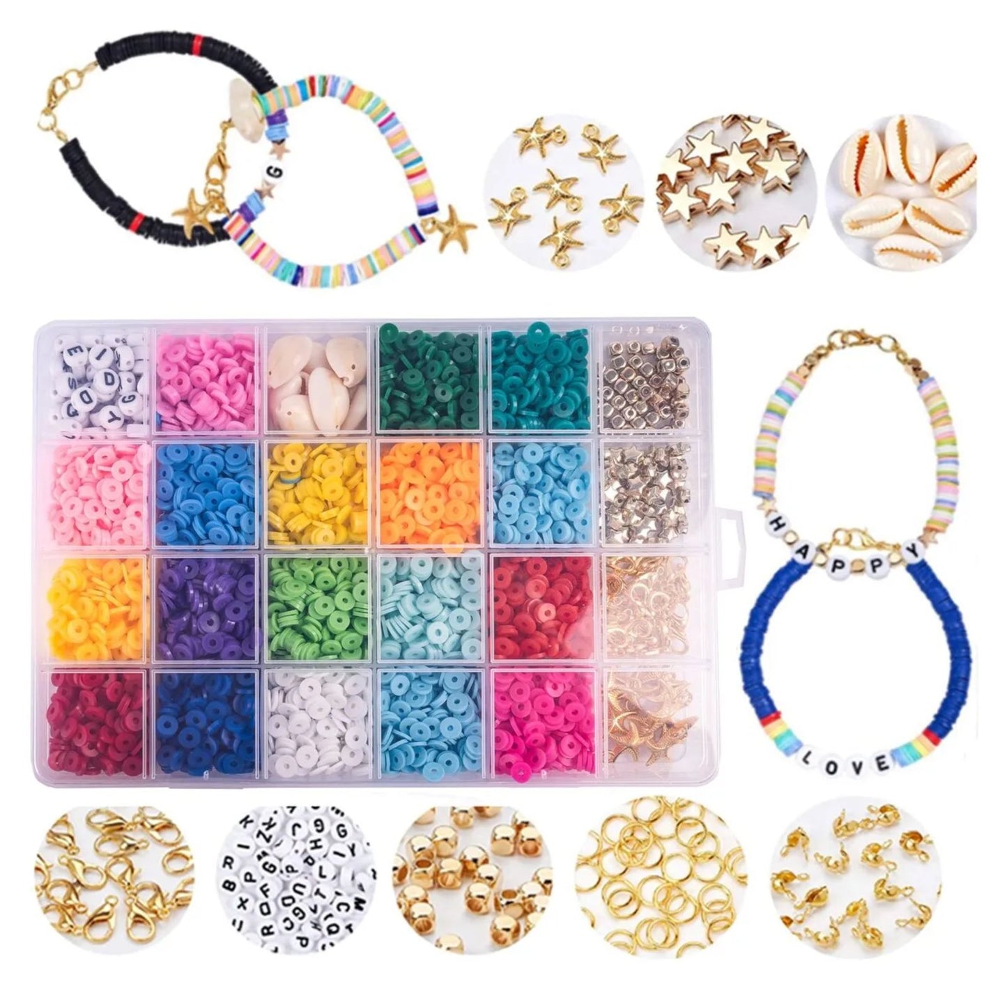 Set 4200 Margele colorate idealSTORE Jewelry Series cu accesorii