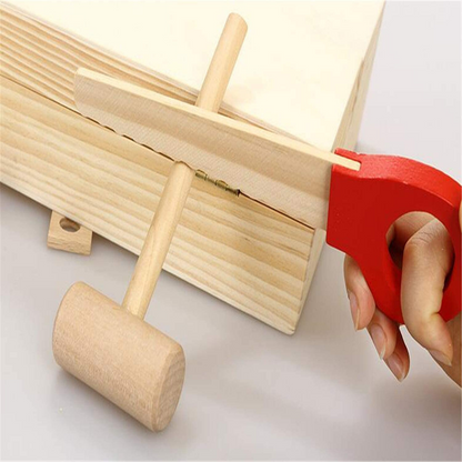 Banc de lucru din lemn Micul Mester, 35 de scule incluse, Cezarino