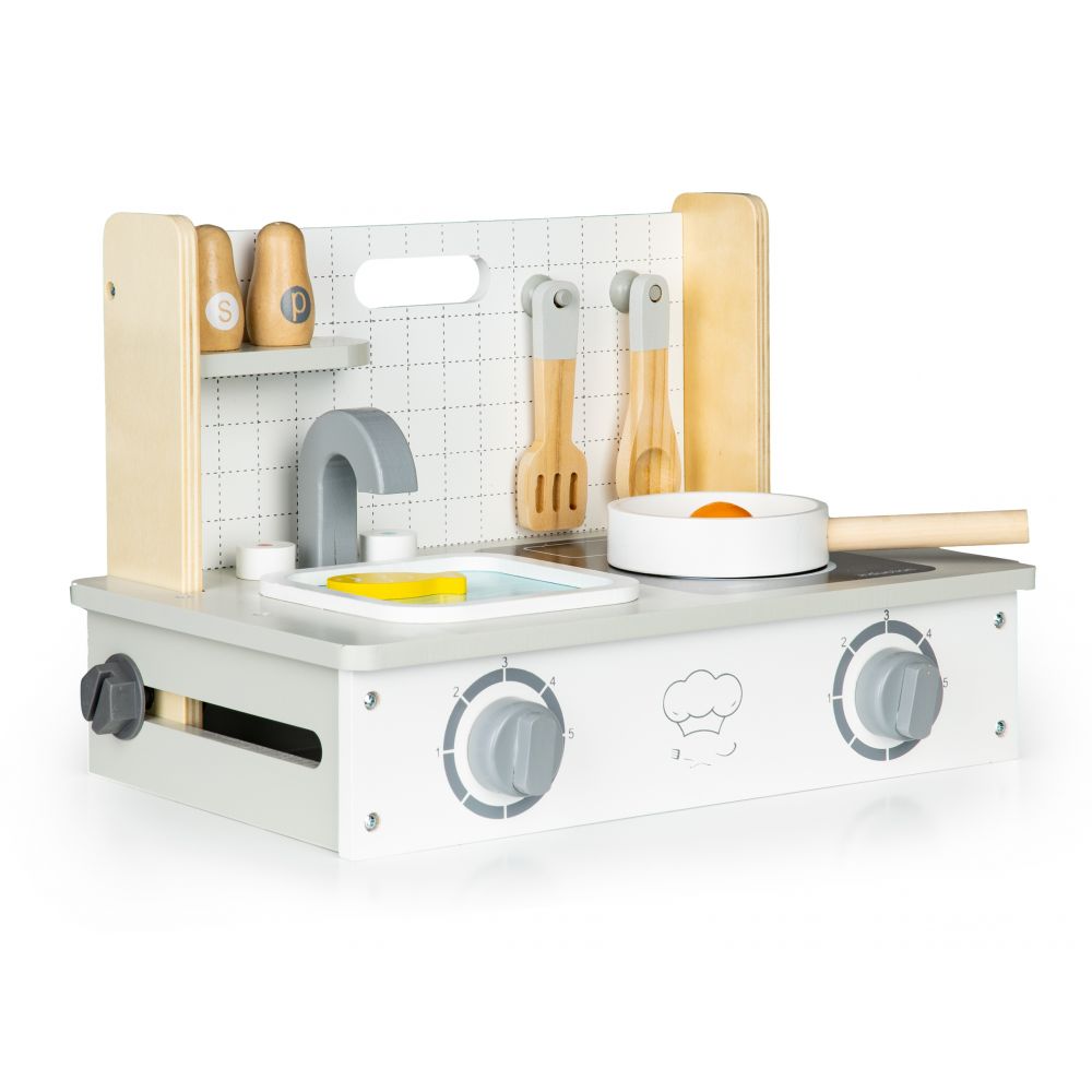 Mini Bucatarie pentru Copii, Bigshot BS0159, cu 7 Accesorii 35 x 25 x 22 cm