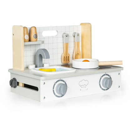 Mini Bucatarie pentru Copii, Bigshot BS0159, cu 7 Accesorii 35 x 25 x 22 cm