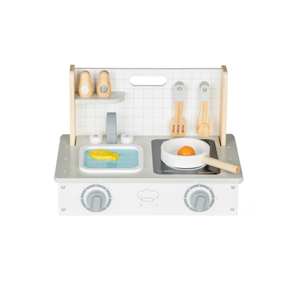 Mini Bucatarie pentru Copii, Bigshot BS0159, cu 7 Accesorii 35 x 25 x 22 cm