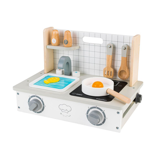 Mini Bucatarie pentru Copii, Bigshot BS0159, cu 7 Accesorii 35 x 25 x 22 cm