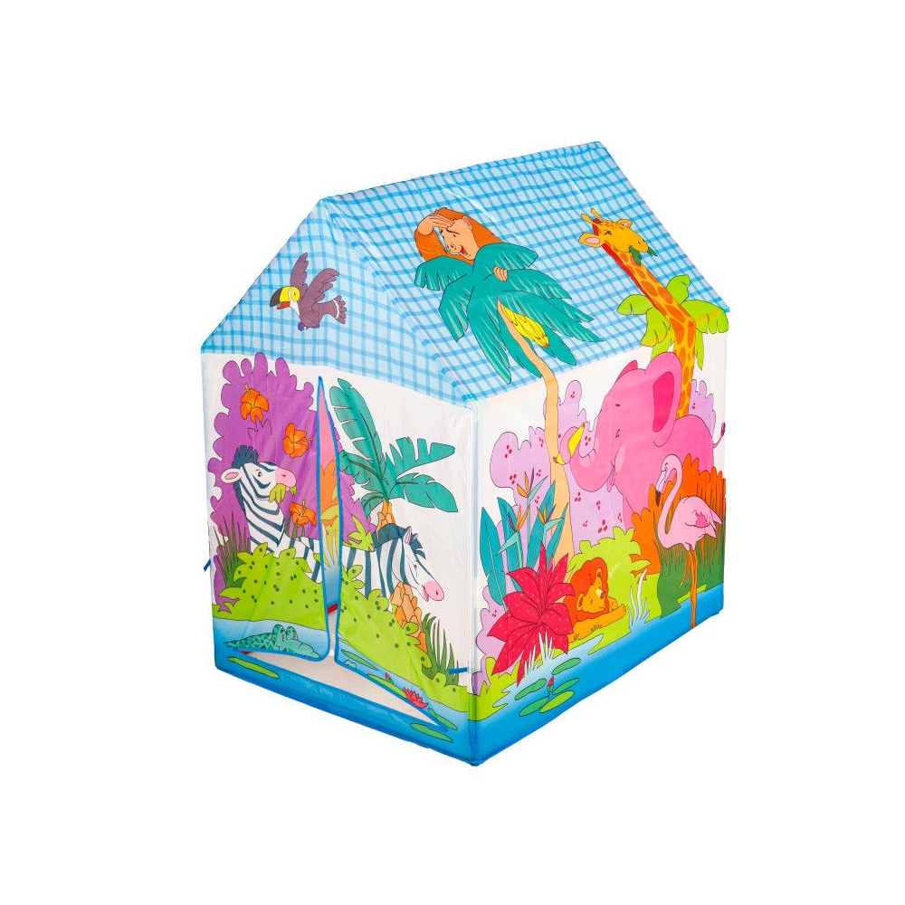 Cort de Joaca pentru Copii, Bigshot BS8182JG, Model Gradina Zoo, 95 x 72 x 102 cm, Multicolor