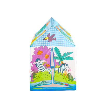 Cort de Joaca pentru Copii, Bigshot BS8182JG, Model Gradina Zoo, 95 x 72 x 102 cm, Multicolor