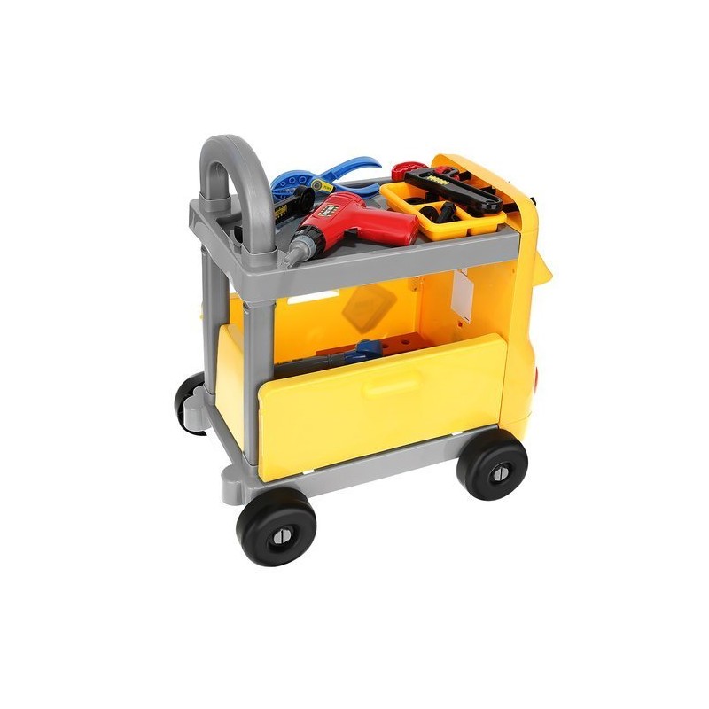 Carucior cu Scule De Jucarie Pentru Copii, 38 De Elemente