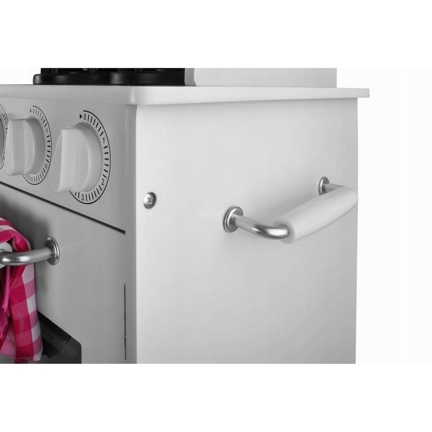 Bucatarie din Lemn Premium pentru Copii idealSTORE Chef's Max Cook 98x92.5x30 cm cu Iluminare LED si Elemente Mobile