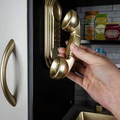 Bucatarie de lemn idealSTORE pentru copii cu frigider cuptor chiuveta si accesorii