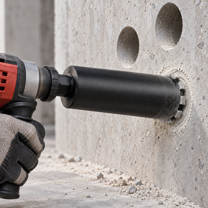 Burghiu cu carota diamantata idealSTORE 112 x 460 mm, 9 segmente, filet 1.1/4 UNC