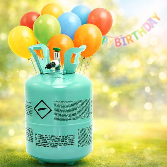 Butelie cu heliu pentru baloane IdealStore FunGreen 0.2 m3 cu reductor, pana la 30 baloane
