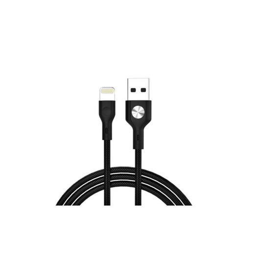Cablu USB idealSTORE Compaibil Iphone Lightning 1 Metru 3A Negru