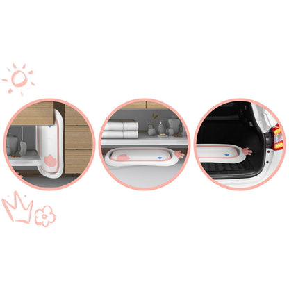 Cadita pliabila pentru bebelusi IdealStore cu perna si senzor temperatura