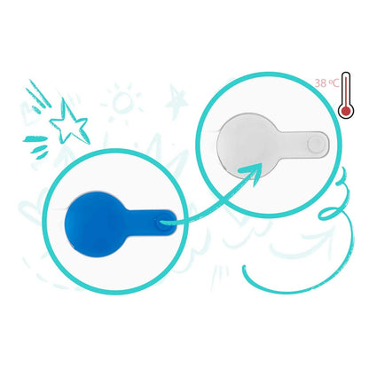 Cadita pliabila pentru bebelusi cu termometru LCD Superbath IdealStore