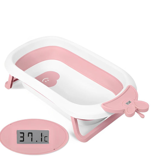 Cadita pliabila pentru bebelusi cu termometru LCD Superbath IdealStore