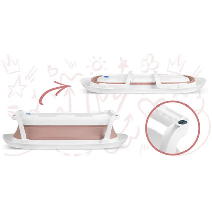 Cadita pliabila pentru baie copii RicoKids cu senzor temperatura