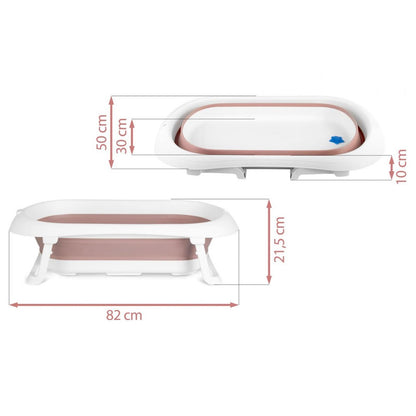 Cadita pliabila pentru baie copii RicoKids cu senzor temperatura