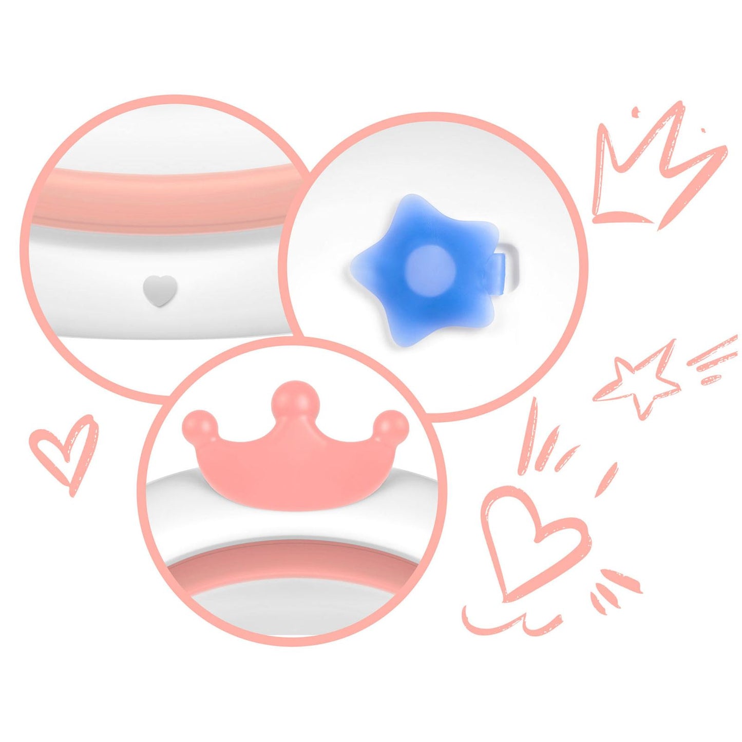 Cadita pliabila pentru bebelusi IdealStore cu perna si senzor temperatura