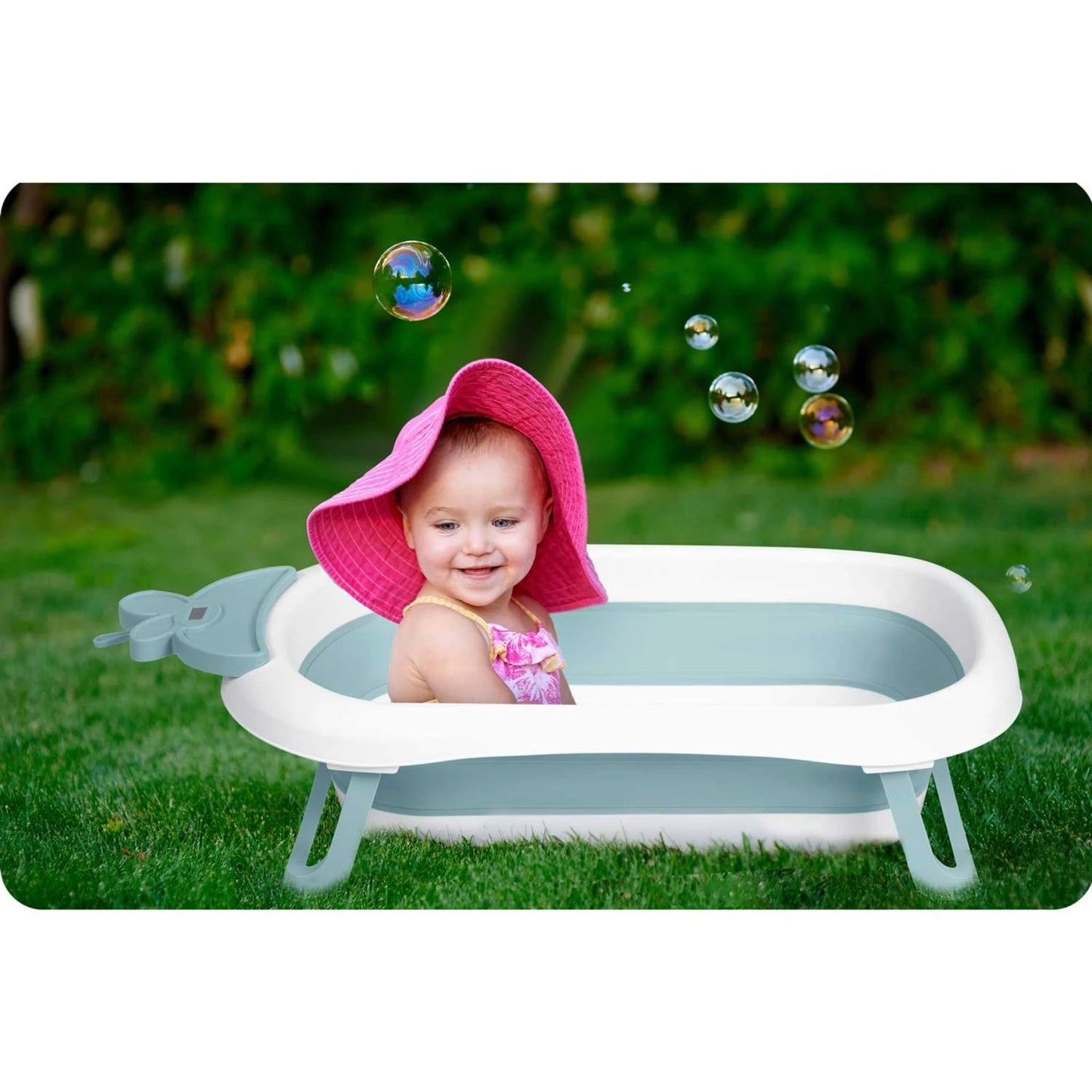 Cadita pliabila pentru bebelusi cu termometru LCD Superbath IdealStore