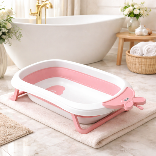 Cadita pliabila pentru bebelusi cu termometru LCD Superbath IdealStore