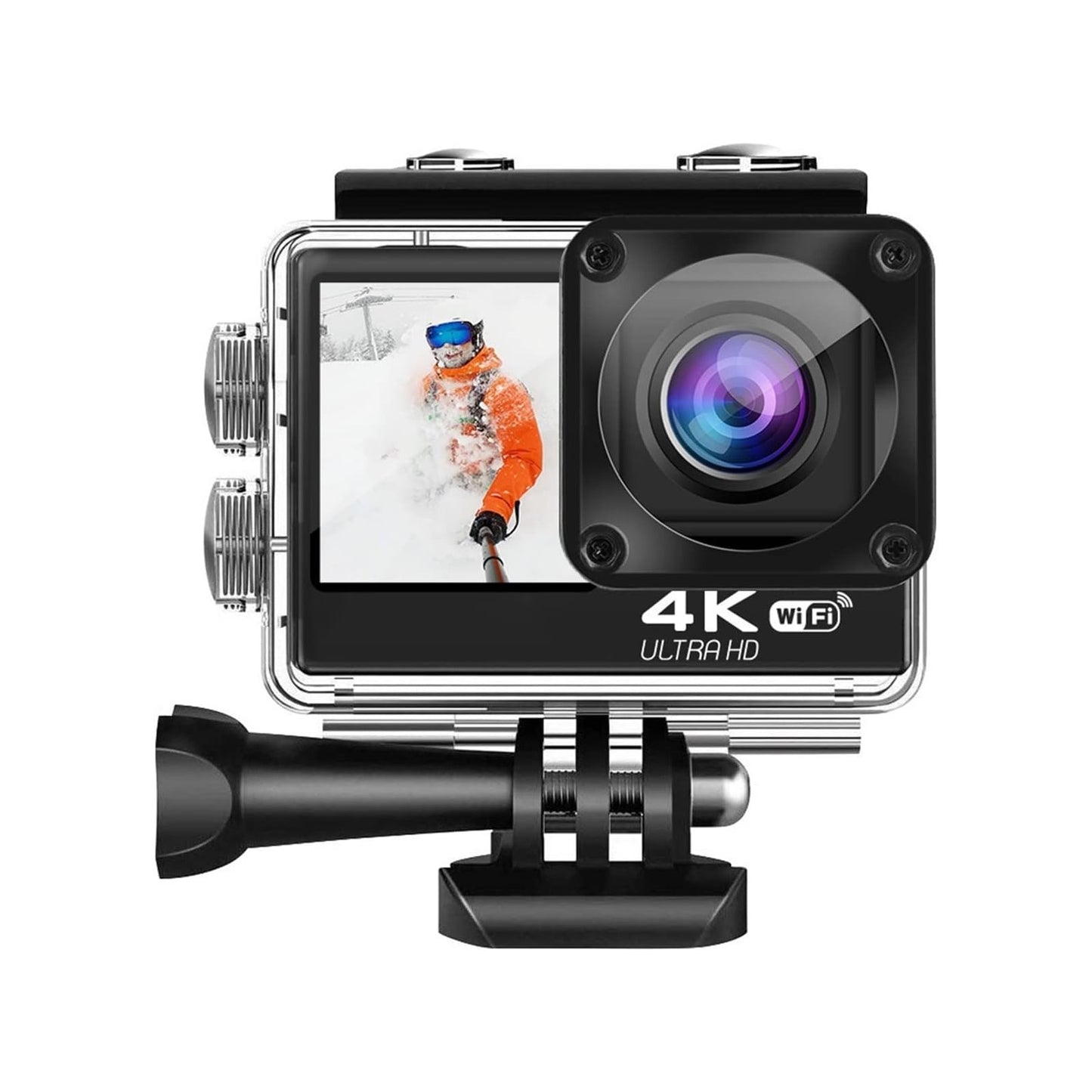 Camera de actiune Supersonic idealSTORE 4K Ultra HD WiFi Touch ecran dublu, Microfon
