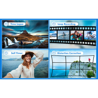 Camera de Actiune idealSTORE SmartGo Cam 5K Ultra HD 24MP WiFi Waterproof