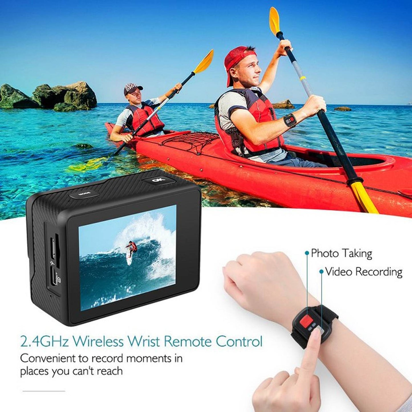 Camera de actiune 4K Ultra HD IdealSTORE SmartGo Cam WiFi Waterproof