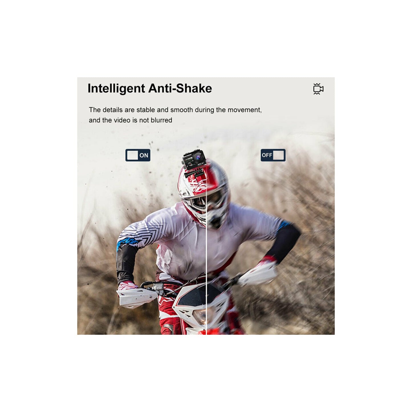 Camera de actiune Supersonic idealSTORE 4K Ultra HD WiFi Touch ecran dublu, Microfon