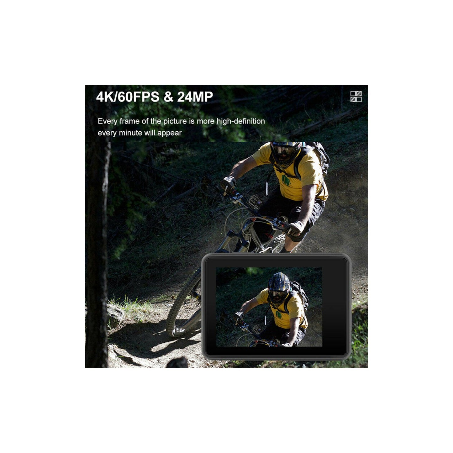 Camera de actiune Supersonic idealSTORE 4K Ultra HD WiFi Touch ecran dublu, Microfon