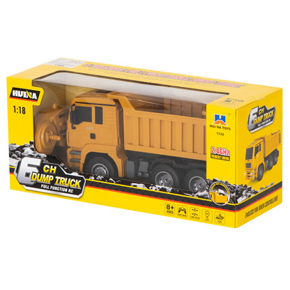 Camion interactiv de jucarie cu telecomanda, LED si incarcare USB 1:18