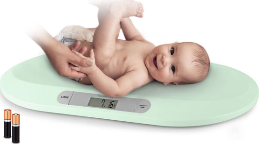 Cantar electronic pentru bebelusi idealStore BabyScale, forma ergonomica, cantarire culcata, precizie 0.01 kg