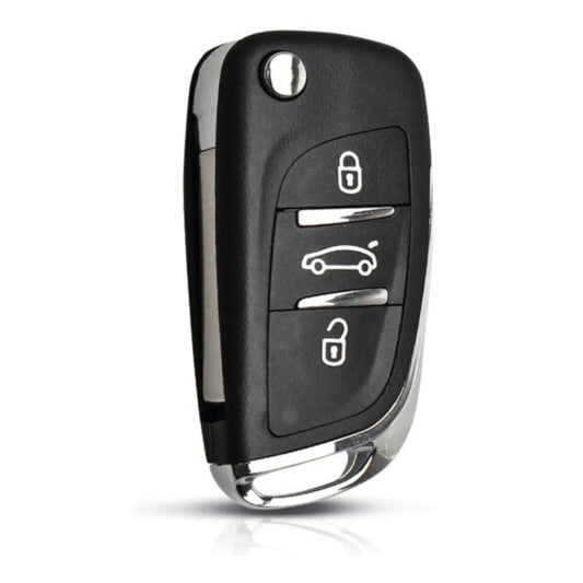Carcasa Telecomanda cu lamela idealSTORE Compatibila Peugeot / Citroen, Design cu 3 butoane