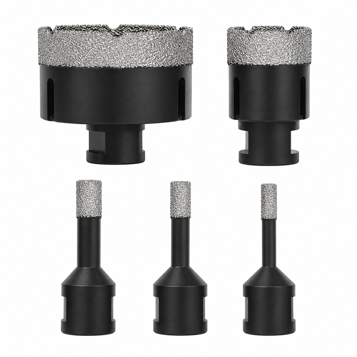 Set carote diamantate idealSTORE 6 piese, 6-68 mm, filet M14, adaptor inclus