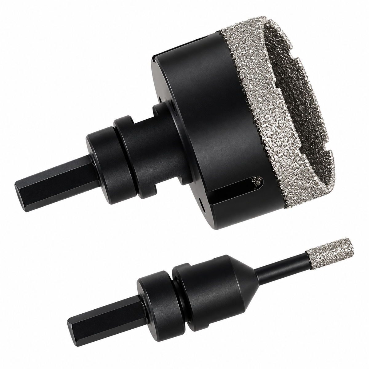 Set carote diamantate idealSTORE 6 piese, 6-68 mm, filet M14, adaptor inclus