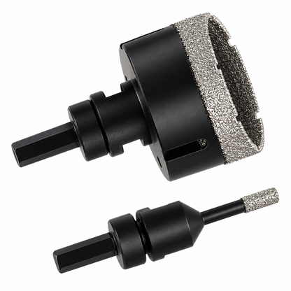 Set carote diamantate idealSTORE 6 piese, 6-68 mm, filet M14, adaptor inclus