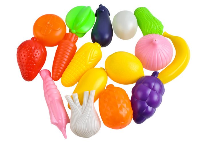 Carucior de Cumparaturi Pentru Copii cu 16 Alimente ce Dezvolta Imaginatia si Stimuleaza Creativitatea