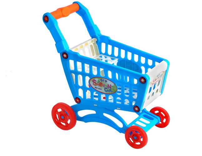 Carucior de Cumparaturi Pentru Copii cu 16 Alimente ce Dezvolta Imaginatia si Stimuleaza Creativitatea