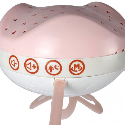 Carusel interactiv multifunctional pentru patut bebe Night Bed Bell cu proiectie si telecomanda