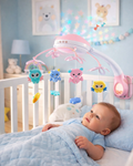 Carusel interactiv multifunctional pentru patut bebe Night Bed Bell cu proiectie si telecomanda