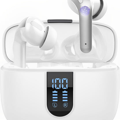 Casti Wireless Supersound Idealstore Bluetooth 5.2 cu Afisaj LED si Control Touch