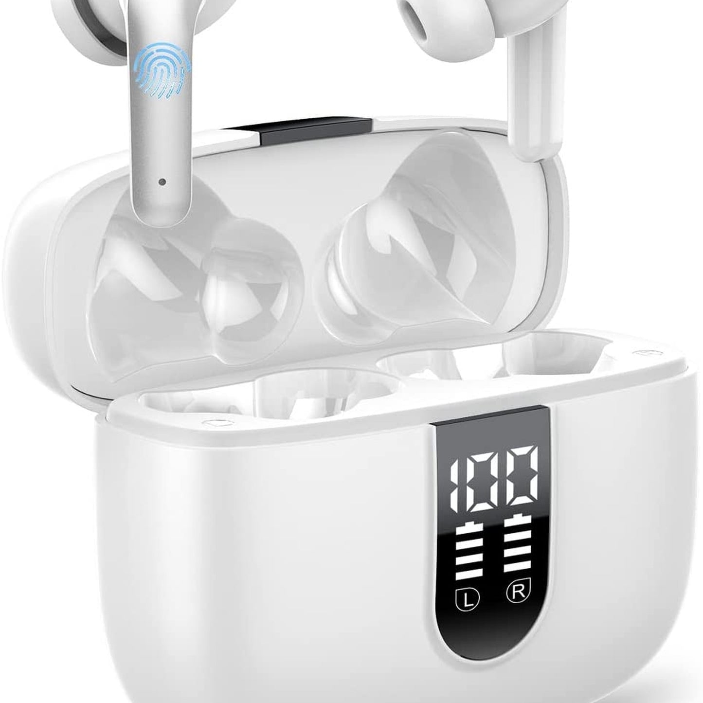 Casti Wireless Supersound Idealstore Bluetooth 5.2 cu Afisaj LED si Control Touch