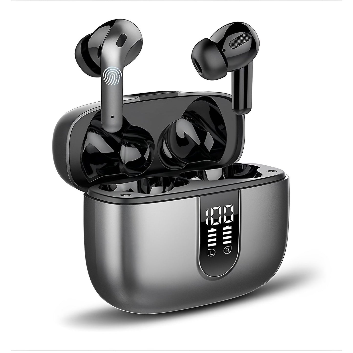 Casti Wireless Bluetooth 5.2 SuperSound IdealStore cu Afisaj Digital LED