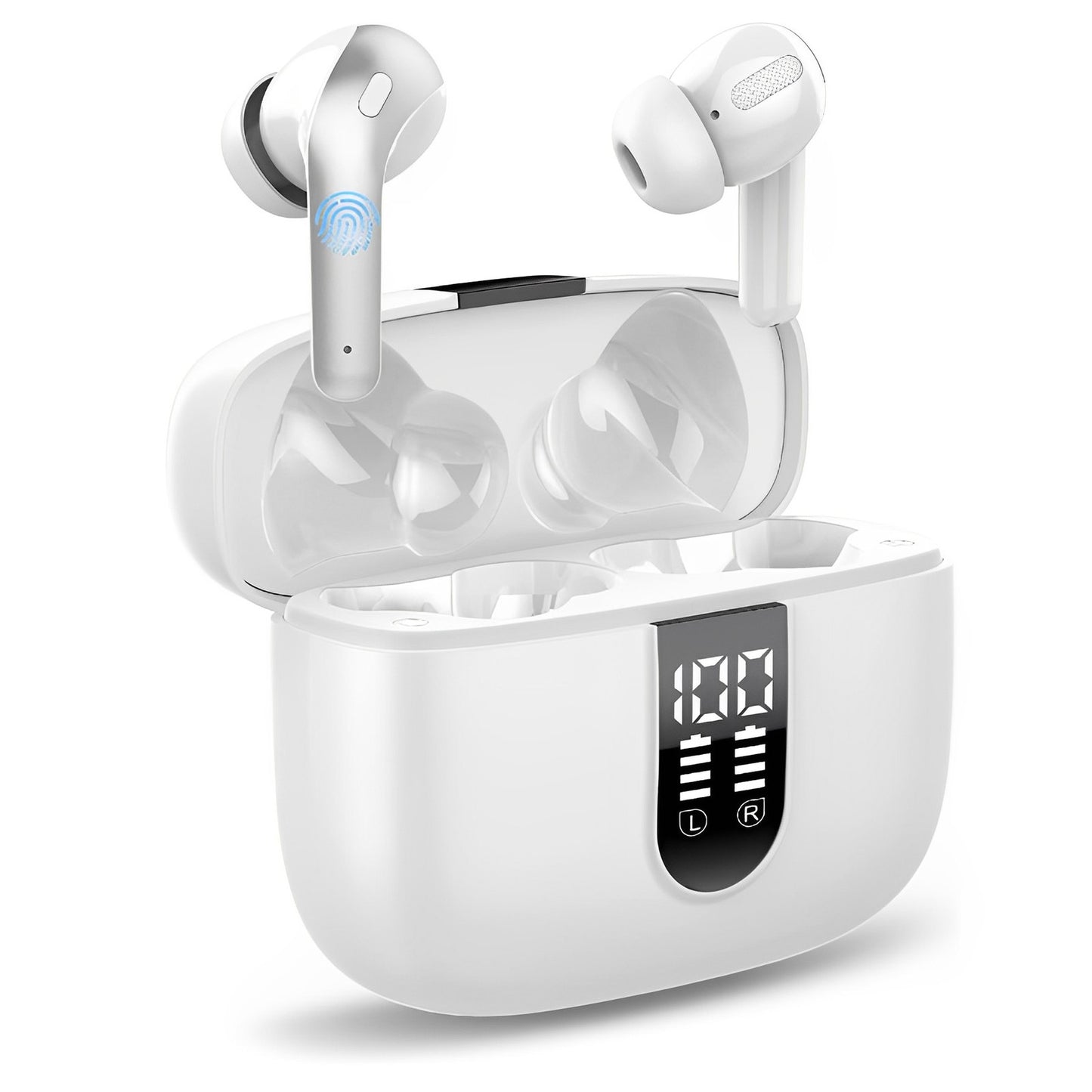 Casti Wireless Supersound Idealstore Bluetooth 5.2 cu Afisaj LED si Control Touch