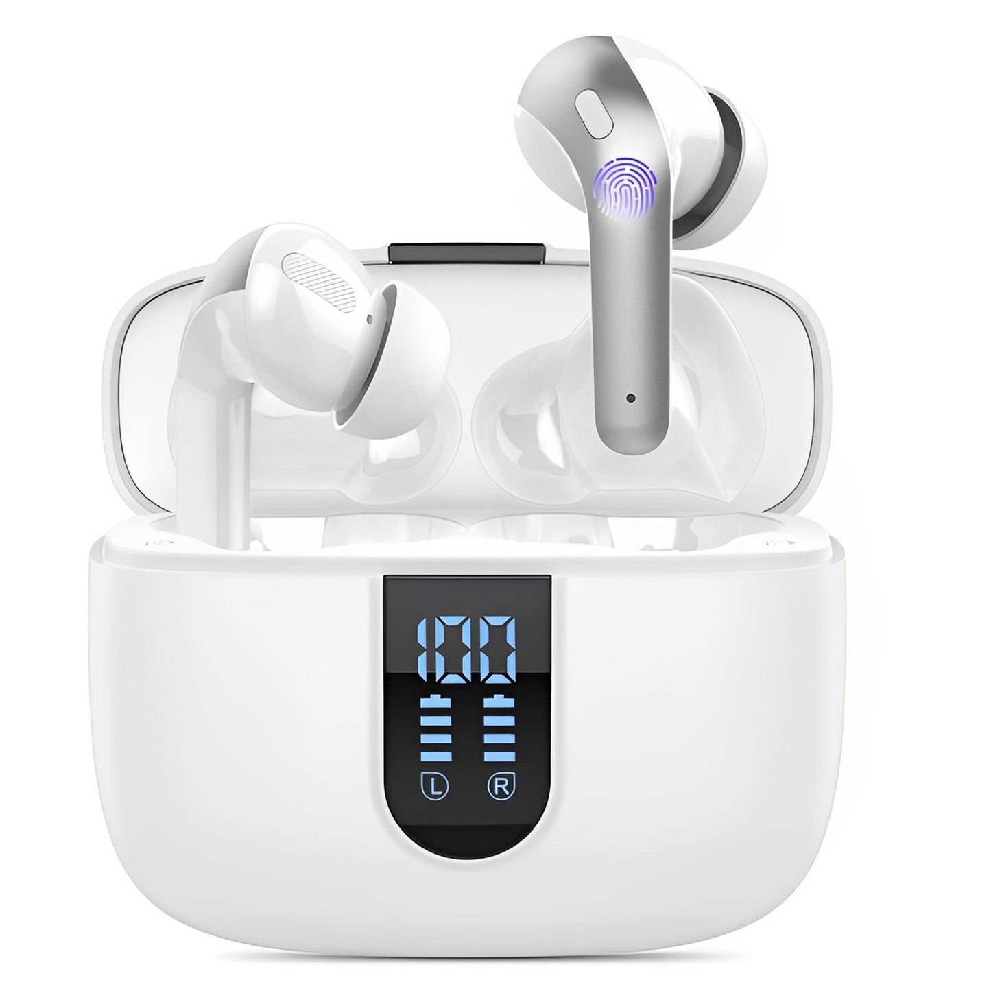 Casti Wireless Supersound Idealstore Bluetooth 5.2 cu Afisaj LED si Control Touch