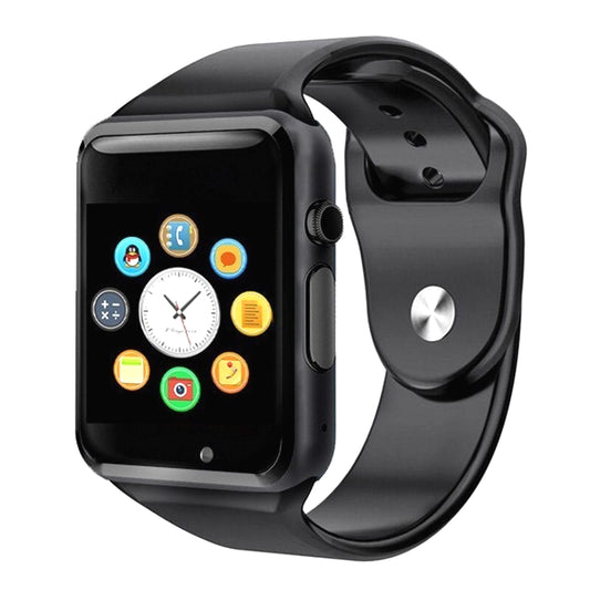 Ceas Smartwatch Techstar A1 Negru cu Bluetooth, Compatibil SIM si MicroSD
