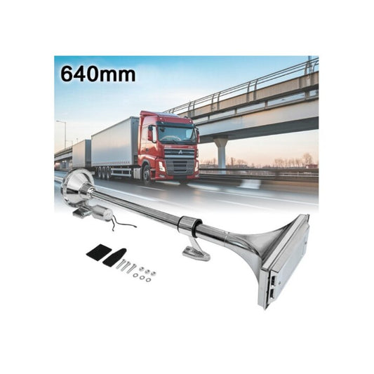 Claxon idealSTORE 1 Goarna Tensiune 24Vcc, Lungime 64 cm, Pentru Camioane