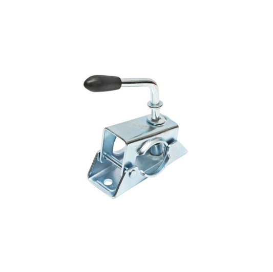 Clema remorca metalica idealSTORE pentru fixarea protapului, Fabricata din otel zincat, Compatibila cu remorci auto, agricole sau utilitare, Medie