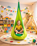 Hamac copii tip cocon The Raven’s Nest 140x55 cm cu perna